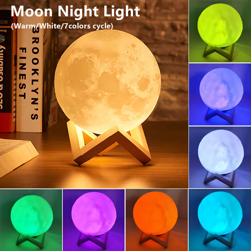 LED Moon Decor Light